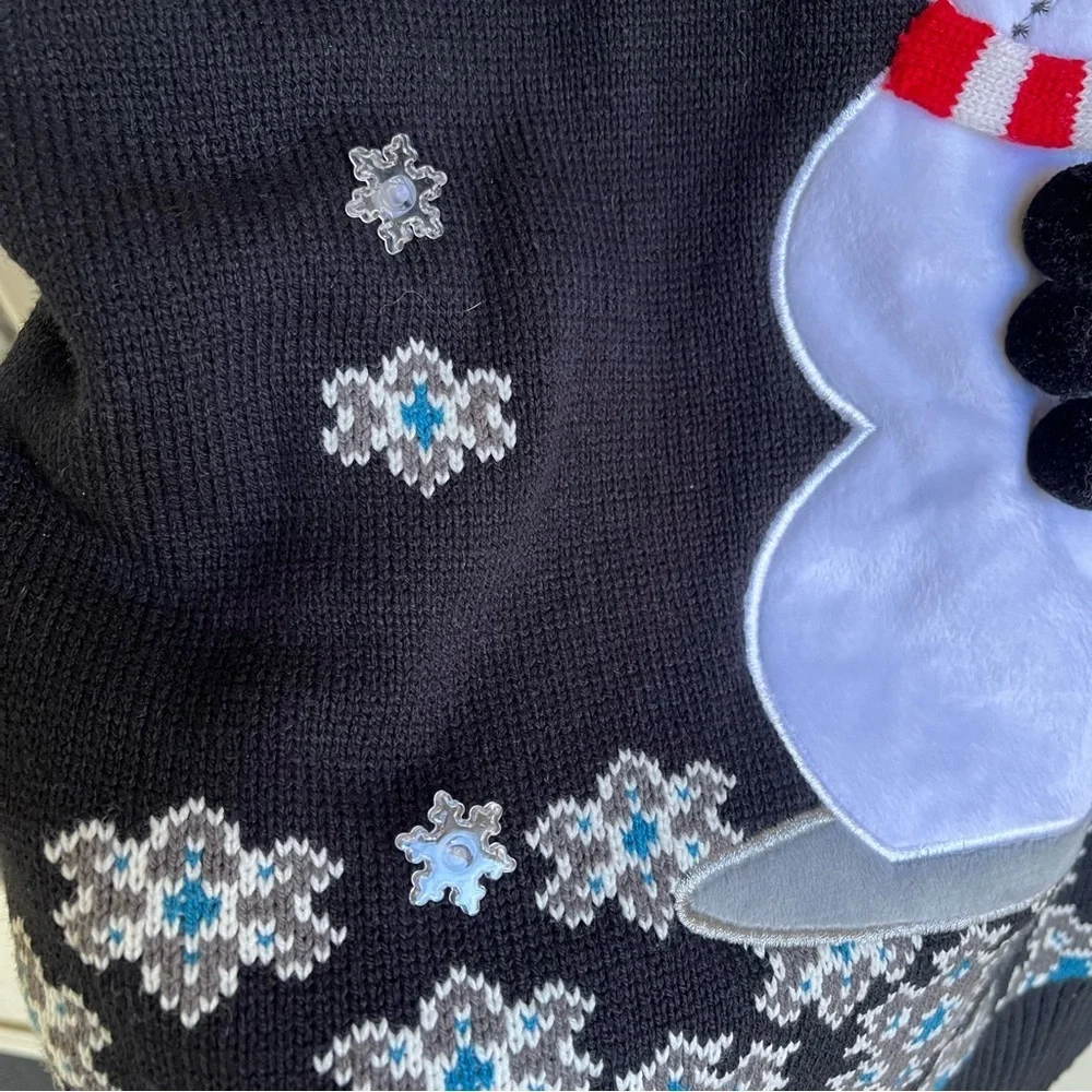 Spencers F It's Cold Ugly Christmas Sweater Snowman Novelty Party Funny XL